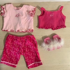 American Girl Doll Valentines PJ Set